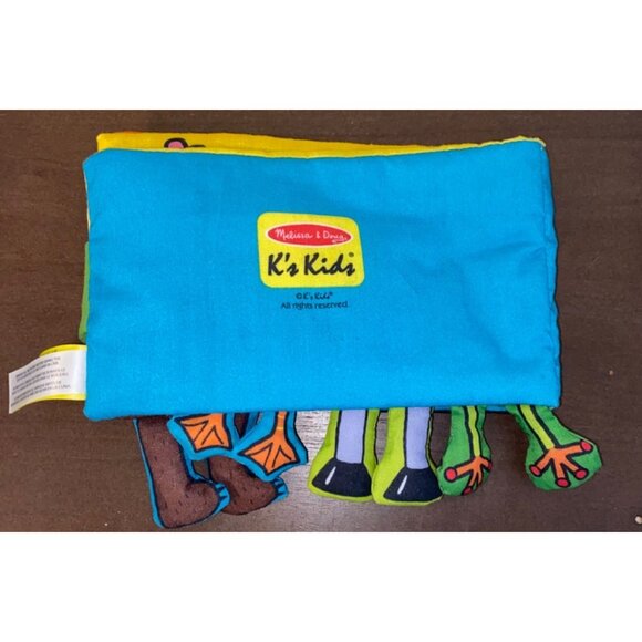 Melissa & Doug K's Kids Educational Cloth Book - Whose Feet? - Picture 2 of 9